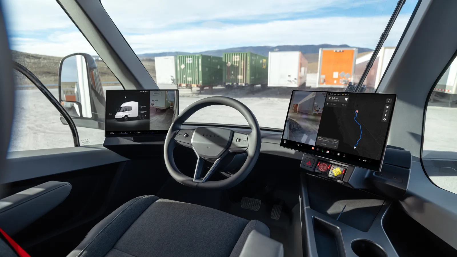 Tesla Semi cab interior