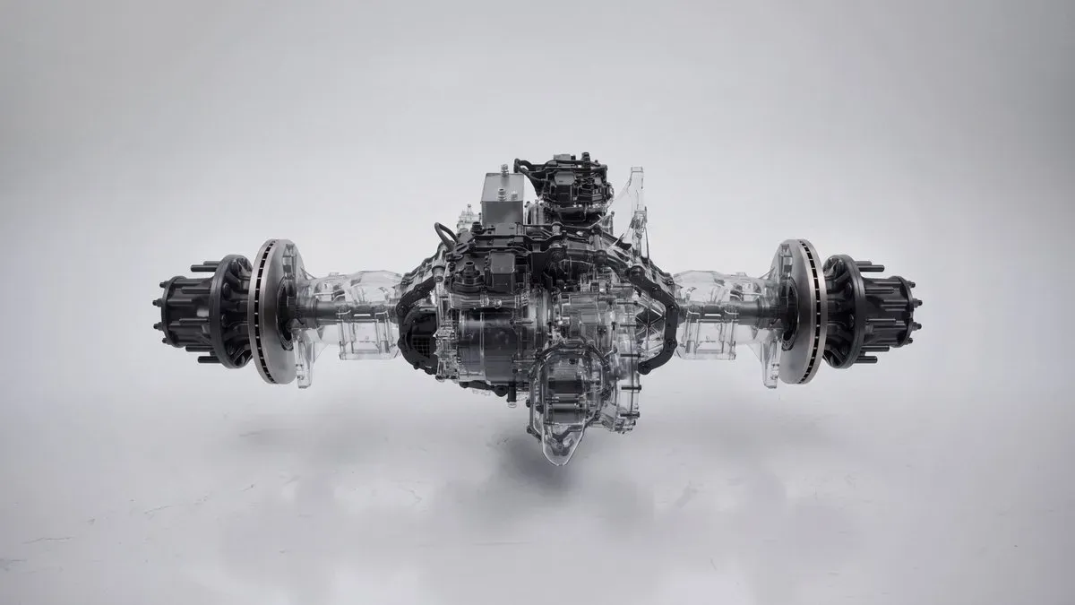 Eixo de transmissão redesenhado do Tesla Semi