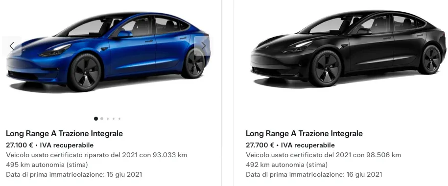 Tesla usate troppo care