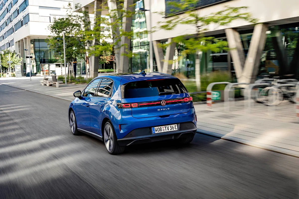 Vista posteriore del Volkswagen ID. Polo 2026