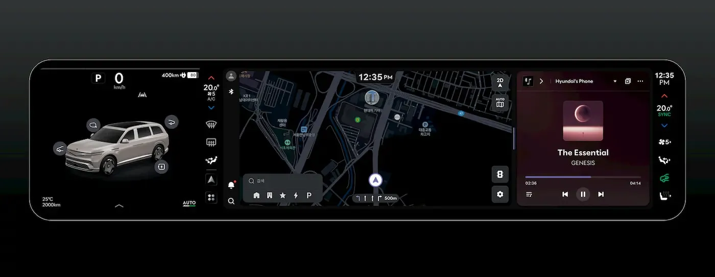 Genesis-GV90-Pleos-Connect-infotainment