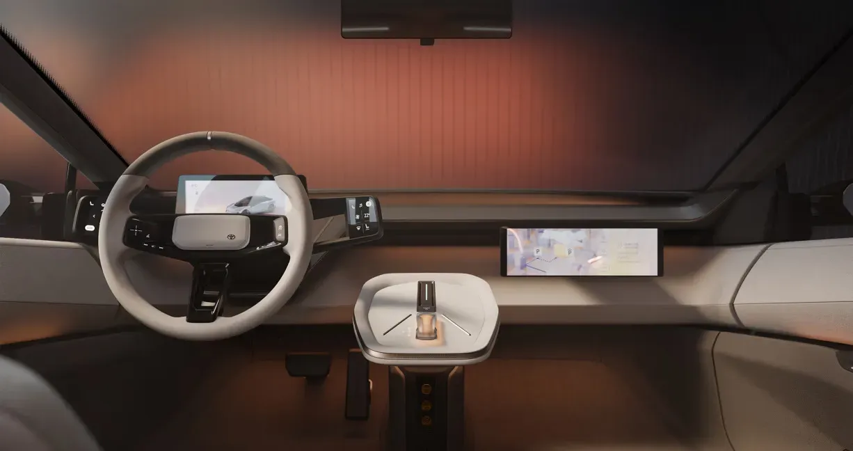 Interior do Toyota Corolla EV