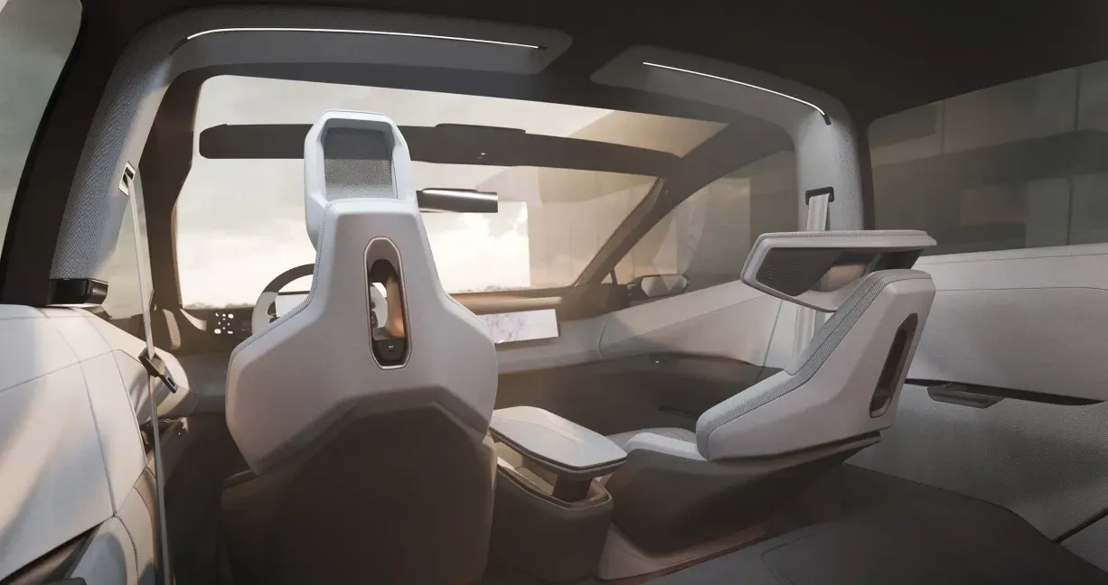 Interior do Toyota Corolla EV