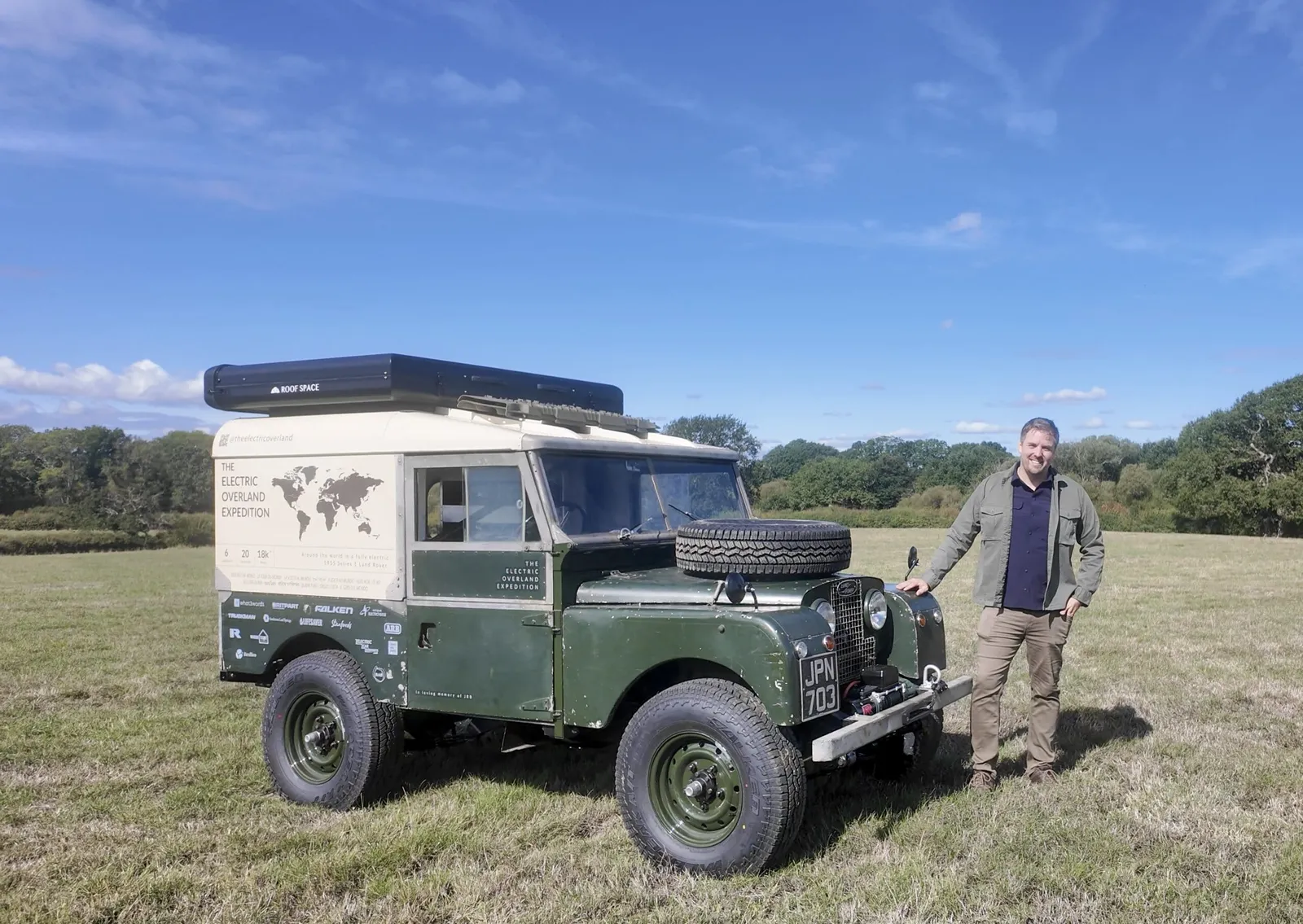UK climate expert to drive 70-year-old electric Land Rover around the world