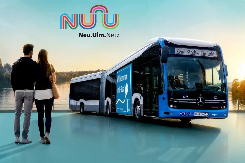 Ulm e Neu-Ulm estão substituindo sua rede de ônibus por 77 ônibus elétricos