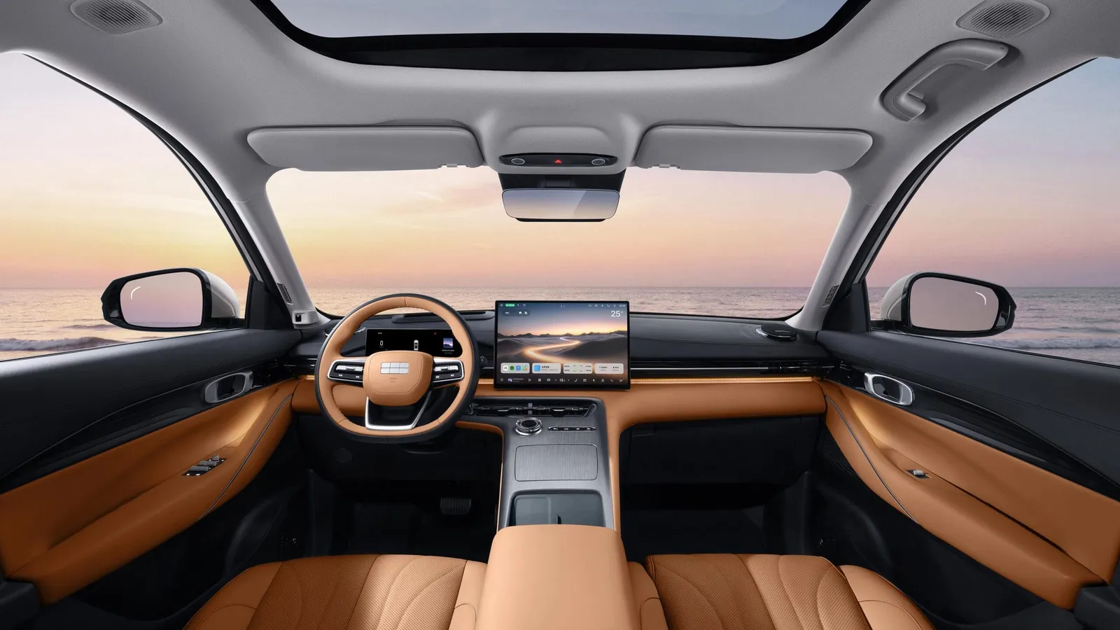 Interior atualizado do Geely EX5
