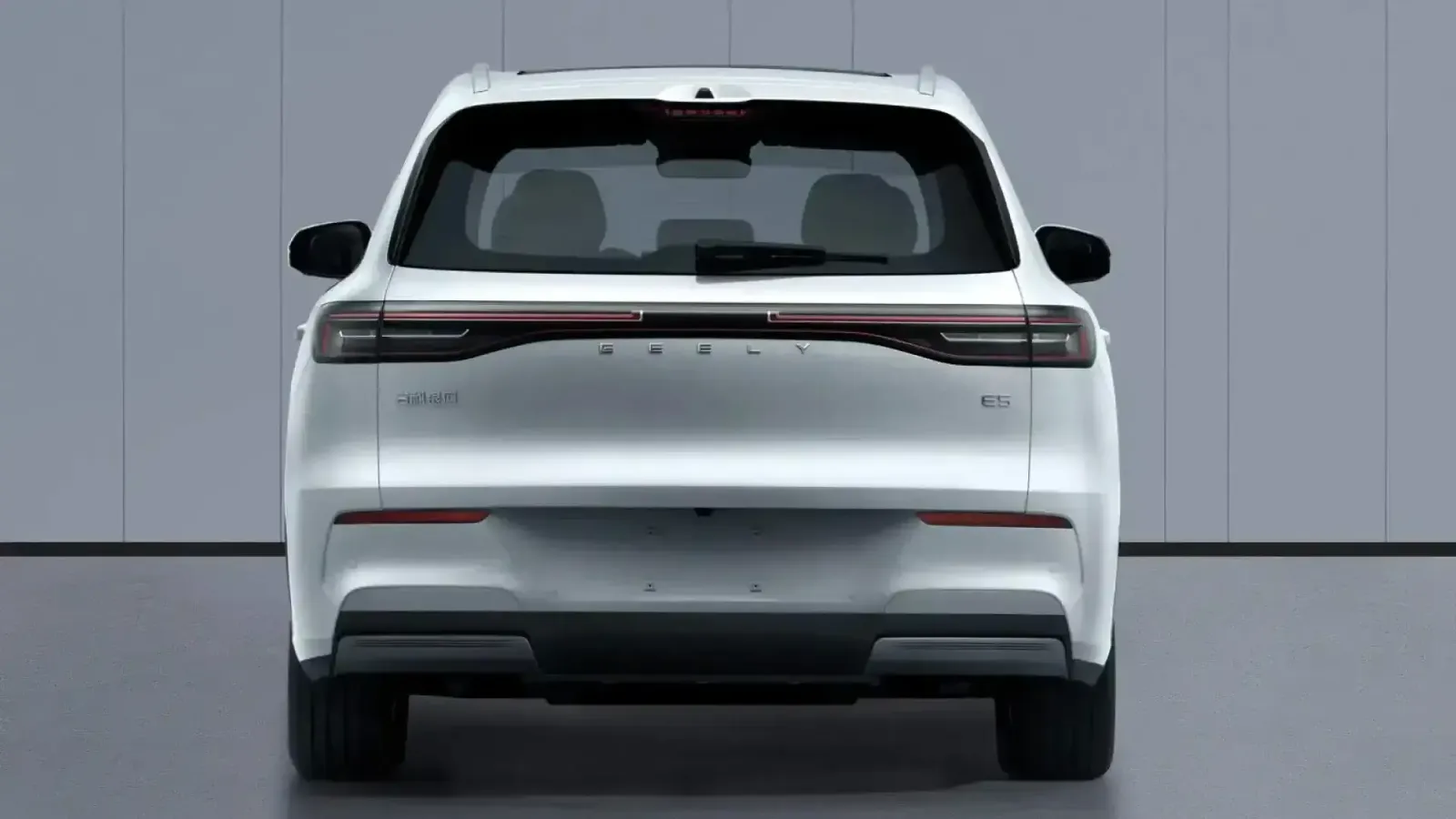 Visual traseiro do Geely EX5 atualizado