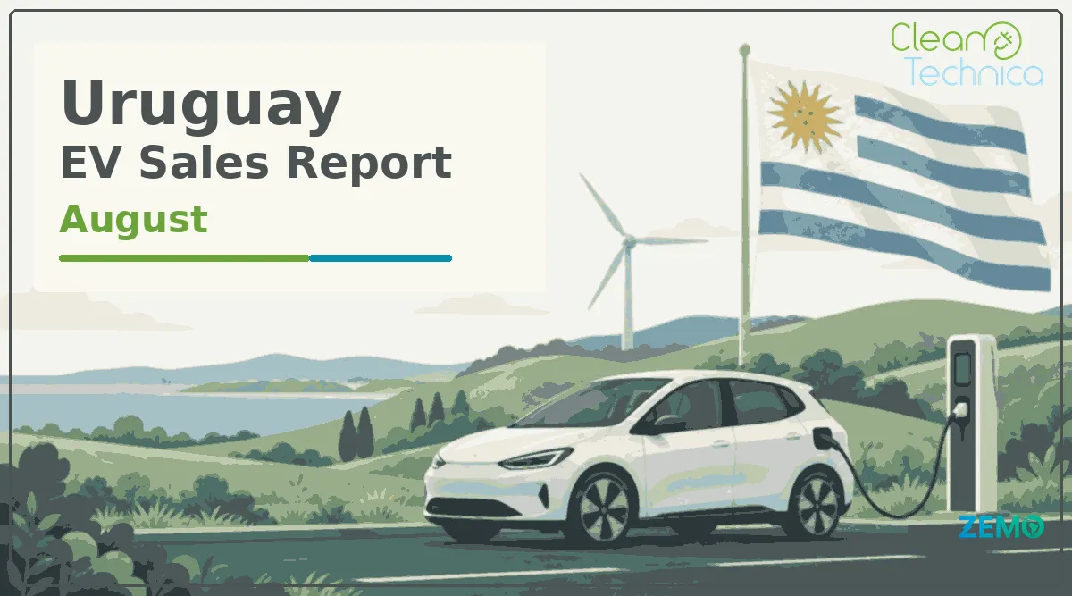 Relatório de Vendas de Veículos Elétricos no Uruguai: Vendas sobem em agosto com participação de mercado atingindo 56%!