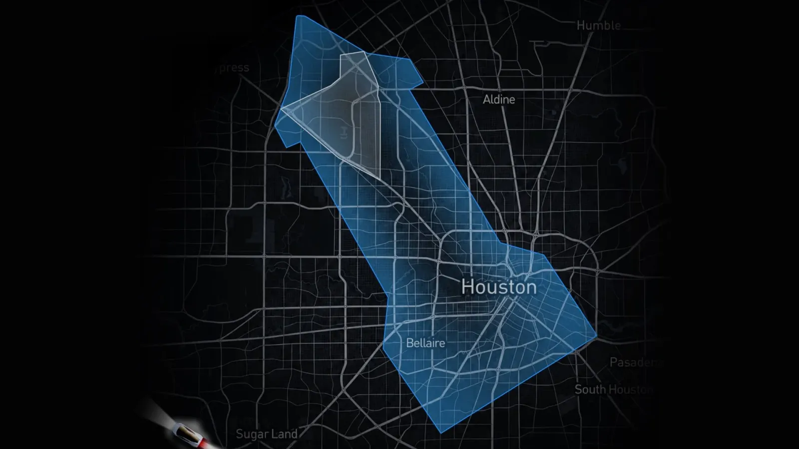 Tesla’s rocket-shaped Robotaxi map in Houston is partly ‘fake’