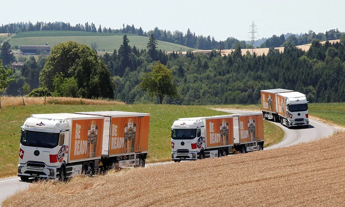 Swiss dairy company deploys three electrified refrigerated trailers