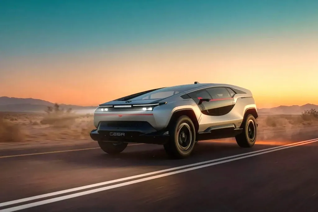 A Saudi apresentou os carros elétricos futuristas Ceer Exobot