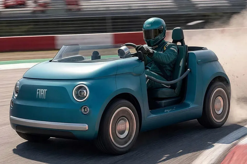 O Fiat Topolino foi transformado em conceitos de praia