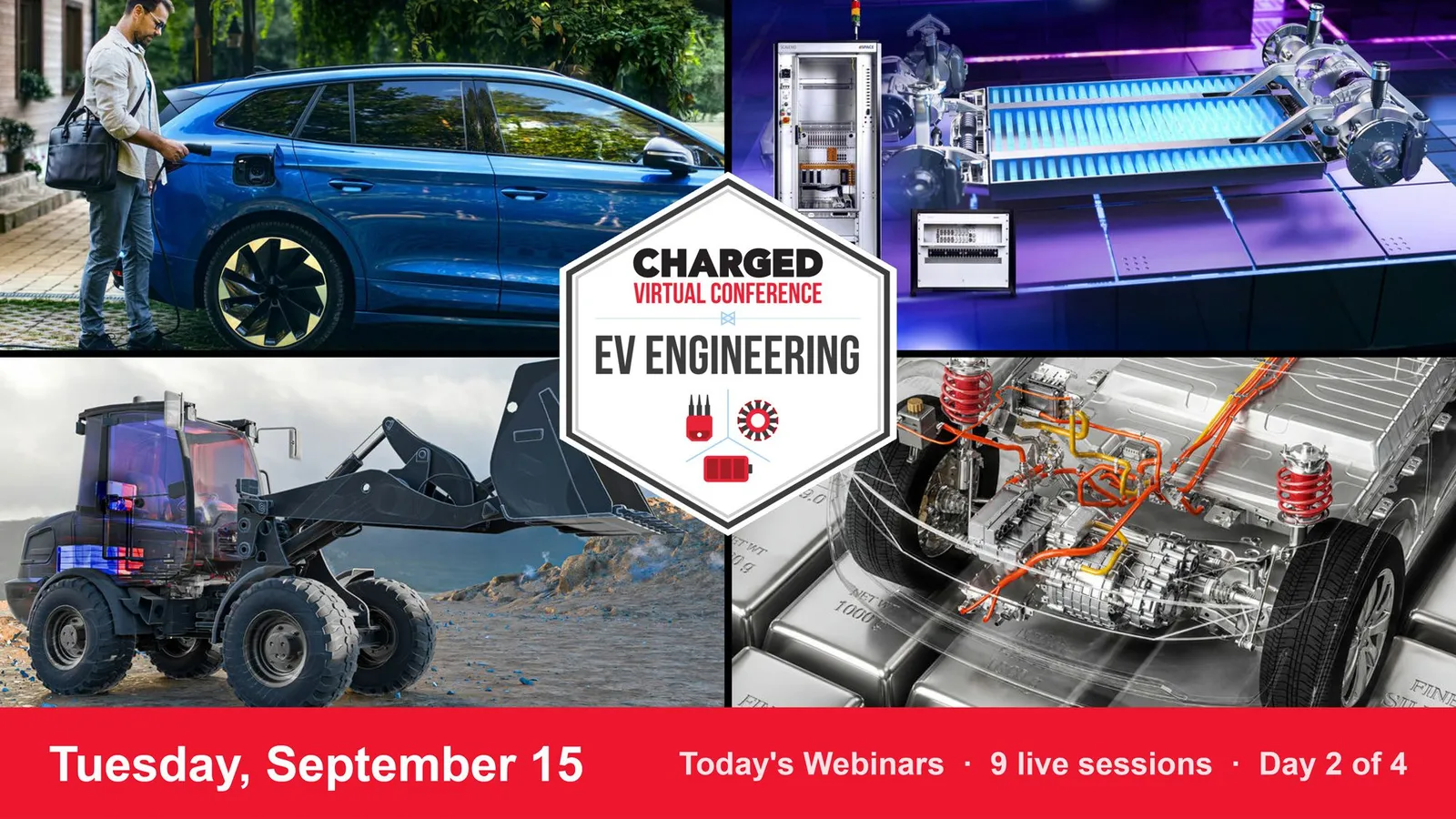 Today’s webinars: Live EV engineering sessions, Tuesday, September 15th