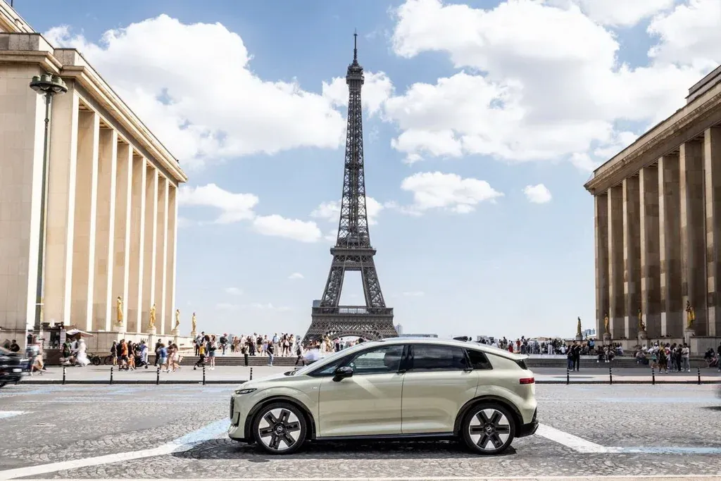 Audi unveiled a new electric vehicle, the Audi A2 e-tron, in Paris.