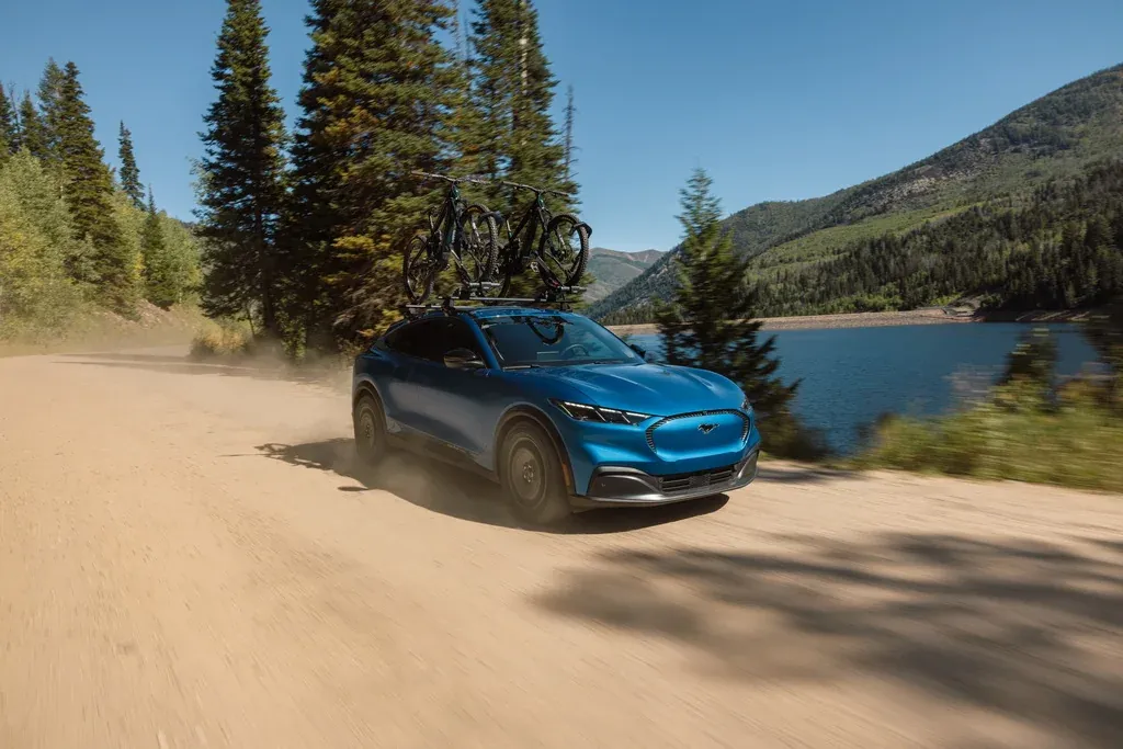 The Ford Mustang Mach-E comes with the Trail off-road package and an increased range.