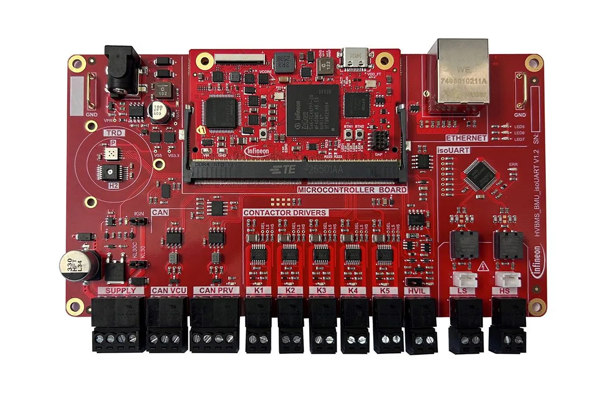 Infineon introduces a high-voltage BMS reference design built around the AURIX TC4x